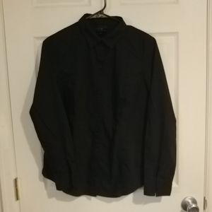 Women's Black Button-Down Shirt